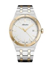 ADRIATICA Men Quartz Casual Watch Classic Dress Silver Dial Waterproof Swiss 42m