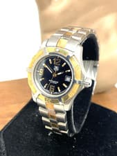 Tag Heuer Women's Watch WN1354 Swiss Quartz Black Dial Rose Gold Silver 29mm