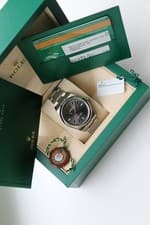 Rolex Oyster Perpetual 39MM 114300 2017 Rhodium Dial Box Papers Complete Watch