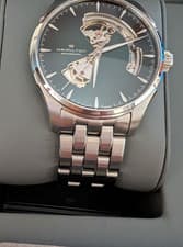 Hamilton Jazzmaster Auto 36mm Watch with Purple Skeleton Dial and SS Bracelet H3