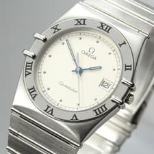 Vintage 1989 OMEGA Constellation 396.1070 Men's Quartz Watch 34mm 6J Date