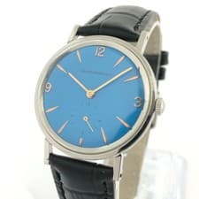 GENUINE SWISS GIRARD PERREGAUX BEAUTIFUL BLUE DIAL JUNIOR SIZE SCREWDOWN CASE
