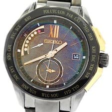 Used SEIKO SAGA115/8B54-0AJ0 Brights Date Solar Radio Men's _882806 [ev20]