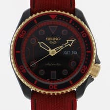 Seiko SRPF20K1 Street Fighter V Ken Black Dial Stainless Steel/Leather Automatic