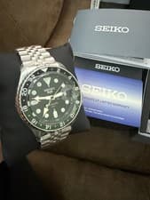 Seiko 5 Sports GMT SSK035K1 Automatic Watch 42.5mm SS Bracelet Brand New Men