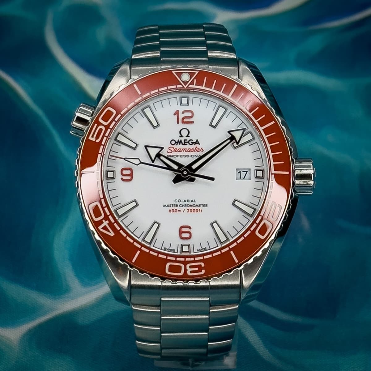 Omega Seamaster Planet Ocean “Creamsicle” 215.30.44.21.04.001