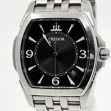 SEIKO CREDOR Pacific GCAX983 Black Quartz Men's Watch (with minor defects)