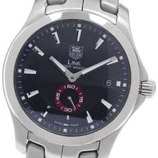 TAG HEUER WJ2110 Link Tiger Woods Small Seconds Men's Watch From Japan G0418