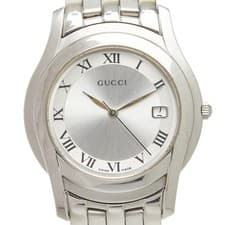 Gucci G-Class 5500M Quartz Men's Watch Silver Stainless Steel