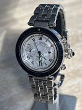 Luna Mattino Limited Silver Overhauled Men's Watch from Japan Rare