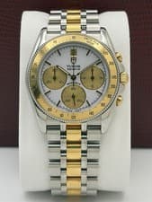 Tudor Monarch Chronograph 15903 Two Tone 37mm Men’s Watch - Complete Set!