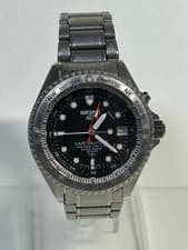 Seiko Landmaster 5M45-6A01 Titanium GMT Watch 4-Hand Kinetic Used Authentic