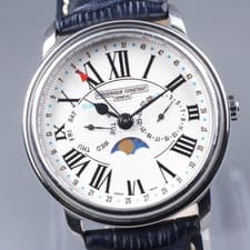 [N MINT] FREDERIQUE CONSTANT FC-270X4P4/5/6 Moon Phase Roman Quartz Men's Watch
