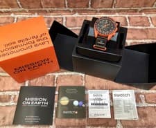 OMEGA Swatch Bioceramic MoonSwatch Mission on Earth Lava Watch