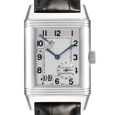 Jaeger LeCoultre Reverso Grande Date Steel Mens Watch 240.8.15 Q3008420 Papers