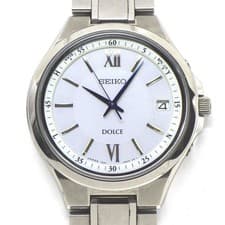 Seiko Mens Watch Dolce SADZ133 Titanium White Dial Roman Index Pre-owned From Ja