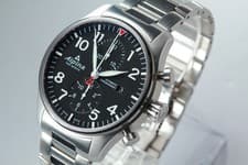 [ w/Box Paper ] Alpina Startimer Pilot AL725X4S26 Automatic Chronograph SS Watch