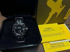Breitling Superocean Heritage 38 Black A37320 Watch Used