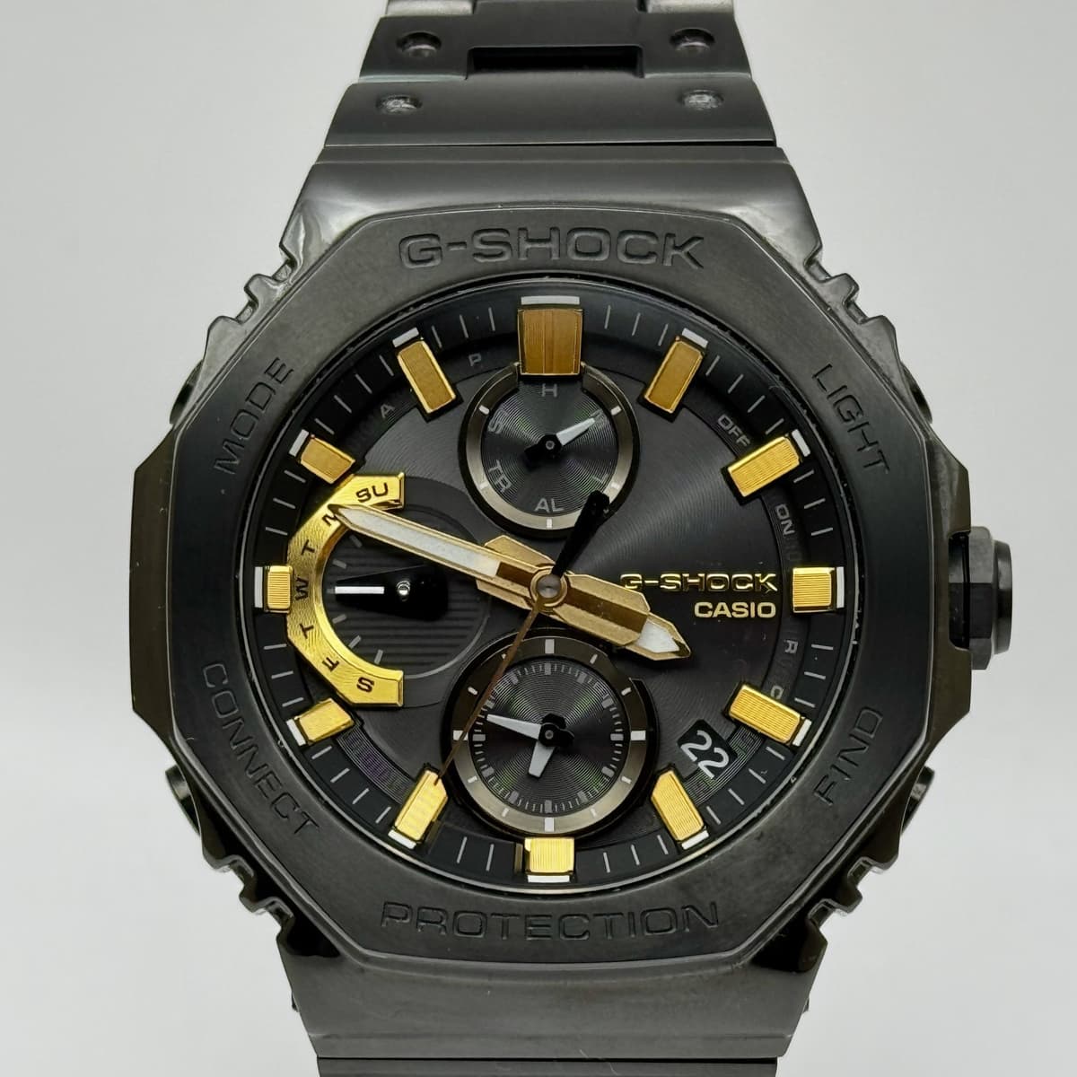 Mint CASIO G-SHOCK GMC-B2100ZE-1AJR 50th Anniversary Black Gold Metal Watch