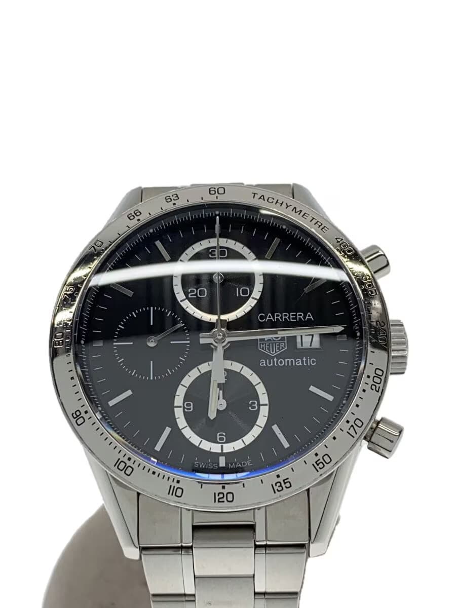 TAGHeuer Automatic Watch Analog Stainless BLK SLV CV2016 May 20 2025 daily diffe