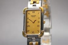 "Exc+5" Vintage HERMES Croisiere CR1.240 Women's Swiss made Qz Watch From Japan