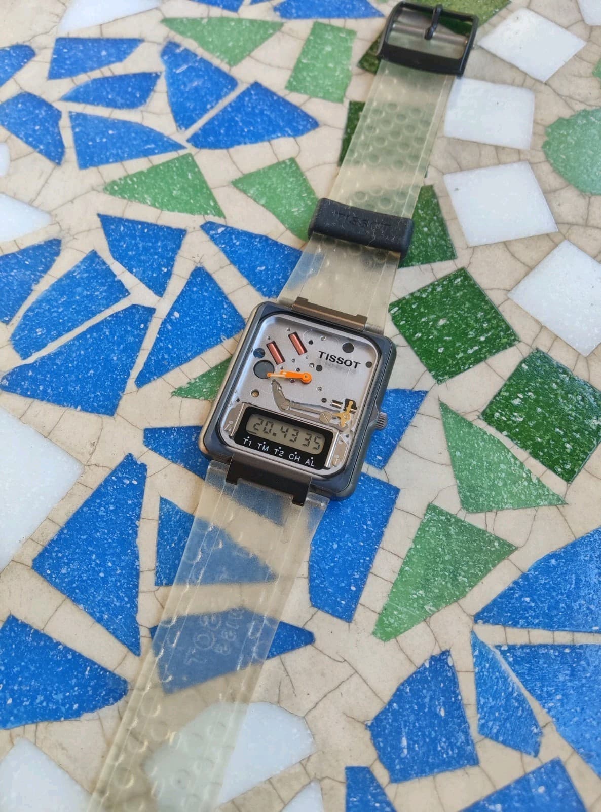 Vintage Watch Tissot Twotimer Skeleton Version Nos