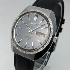 OH serviced, Vintage 1968 Seiko SEIKOMATIC-P Textured Bezel 33J 5106-7020 #2495