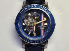 Hunting World Additional Time HW993BL Watch Blue Dial