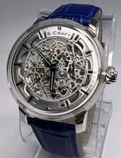 S. Craft Transparency No. 1 Swiss Made Automatic Watch w/ 40mm Sapphire Case