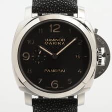 Panerai Luminor Marina PAM00359 SS External SS x external leather QZ black dial