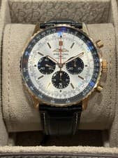 Breitling Rose Gold Silver Black Navitimer B01 Chronograph 46 Watch RB0137 2026