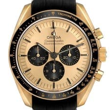 Omega Speedmaster Moonwatch Yellow Gold Mens 310.62.42.50.99.001 Box Cards