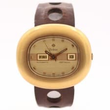 Vintage 44mm Zodiac Futurist SST36000 Men's Automatic Wristwatch Swiss Gold Tone