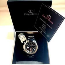 Orient Star WZ0071DJ GMT Automatic Watch Black Dial See Through Case w/Box