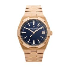 Vacheron Constantin Overseas Date Rose Gold Auto 41mm Blue Watch 4500V/110R-B705