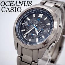 Casio Oceanus Men’s Radio Solar Titanium Watch 135 Operate Authentic