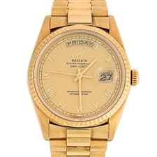 Rolex Day-Date President 18K Yellow Gold Men's Watch Ref. 18238