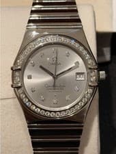 Omega Constellation 18k White Gold Diamond Dial & Bezel 36mm Ref. 1105.36.00