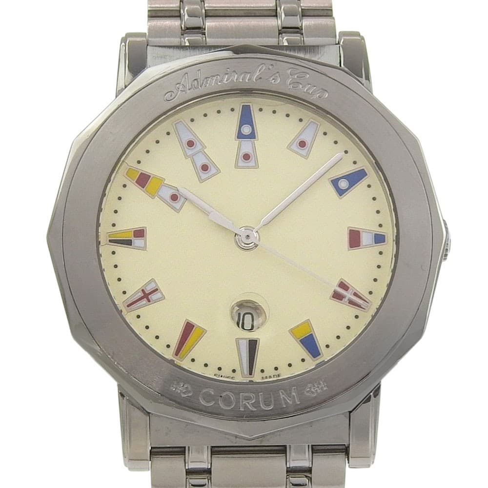 CORUM Admirals cup Watches 99.430.20 V585 IvoryDial Stainless Steel Quartz...