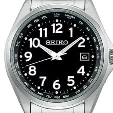 Seiko Selection SBTM329 Black Titanium Solar Atomic Radio Men Watch JAPAN NEW