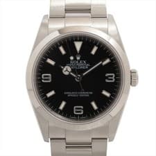 Rolex Explorer I 114270 SS SS AT black dial