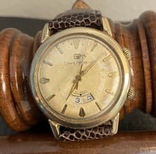 Vintage Girard-Perregaux Alarm Watch - Gold Plated - Running / Works - 1960s