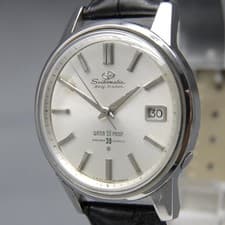 Vtg Overhaulde 1960 EXC+5 SEIKO Matic Self Dater J13060 37mm Silver AT Men Watch