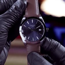 New Tissot Gentleman T127.410.16.041.00 Men's Blue Dial Quartz Analog Watch 40mm