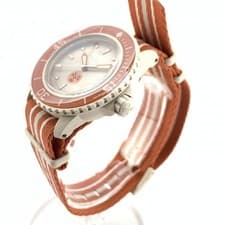 Blancpain x Swatch Bioceramic SCUBA “Arctic Ocean” Red x Beige NATO-Strap Bo