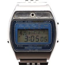 CASIO Melody Alarm H104 Digital Men 80s Vintage Japan Module 82 SS case Japan