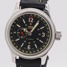 Oris 7482B AT Big Crown Commander Pointer Date Black Dial Mens Watch