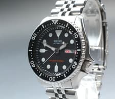 Vintage [N MINT] SEIKO 7S26-0020 SKX007 Black Boy Divers 200m Mens AT Watch JP