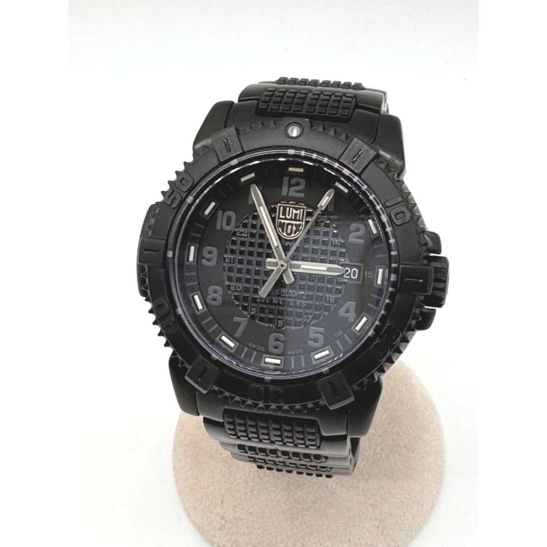 Luminox Series 6250 Black Stainless Steel 45mm Quartz Used From Japan