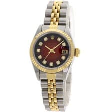 ROLEX Datejust 10P Diamond Cherry Gradation Watches 69173G Stainless Steel/S...